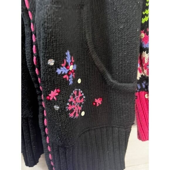 Quacker Factory Womens Christmas Sweater Small - Picture 7 of 7